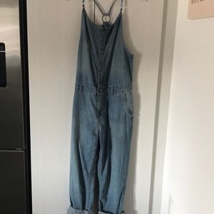 Roxy small denim overalls/jumpsuit small
